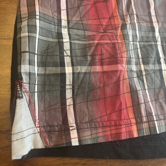 Desigual Polo Shirt Slim Black Red Gray Graphic 100% Cotton Short Sleeve Men's M - Picture 3 of 11